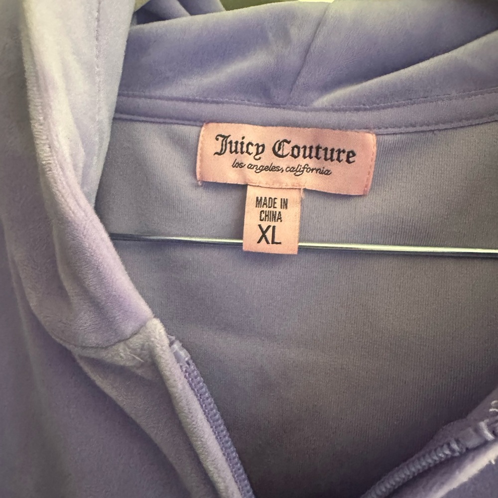 Juicy Couture Lavender Velour Hoodie Jacket